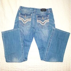 Harley Davidson women’s size 12 jeans. Light wash with distressing.